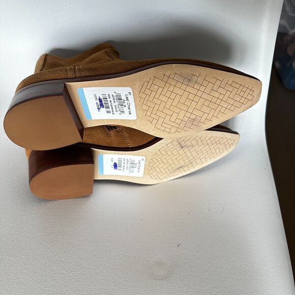 Cole Haan Naia Ankle Booties Light Brown Suede New Sz 7.5 - Picture 6 of 6